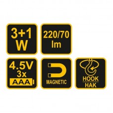 82733 VOREL Lanterna pentru atelier 3W COB LED 220..